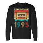 30 Years Old Legend Since January 1995 30Th Birthday Langarmshirts