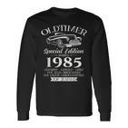 40Th Birthday Manintageintage 1985 Langarmshirts