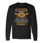 60 Geburtstag Mann 60 Jahre Alt Oldtimer 1965 Lustig Deko Langarmshirts