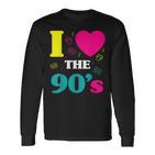 90S Party Outfit Costume Clothing Hits Retro Langarmshirts