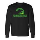 Adminosaurus Administrator It Informatician Nerd Langarmshirts