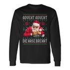 Advent Advent The Nose Burns X Xmas Christmas Santa Langarmshirts