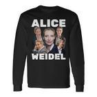 Alice Weidel Fan Merch Langarmshirts