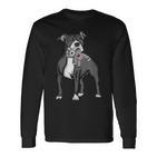 American Staffordshire Terrier Amstaff Langarmshirts