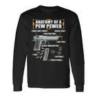 Anatomy Of A Pew Pewer Pistol 9 Mm Sports Shooting Langarmshirts