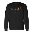 Angler Heartbeat Heartbeat Fishing Langarmshirts