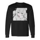 Anime And Cat Lovers For N Manga Kawaii Otaku Geek Langarmshirts