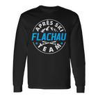 Apres Ski Flachau Team Skier Winter Holiday Costume Langarmshirts