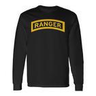 Army Ranger Ranger Tab Us Army Ranger School Langarmshirts