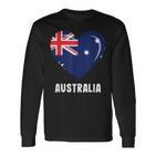 Australische Australien-Flagge Langarmshirts