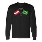 Austria Flag Brazilian Flag Austria Brazil Langarmshirts