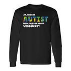 Autism Awareness Outfit Autistic Support Langarmshirts