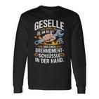 Azubi Ausbildung Bestandene Gesellenprüfung Geselle 2025 Langarmshirts