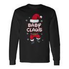 Baby Claus Christmas Family Partner Look Santa Claus Langarmshirts