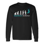 Badminton Evolution For Badminton Lovers Langarmshirts