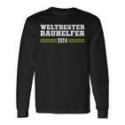 Bauhelfer 2024 Thank You Construction Worker Construction Craftsman Construction Site Langarmshirts