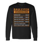 Baustelle Stundenlohn Langarmshirts