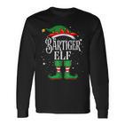 Bearded Elf Outfit Christmas Family Elf Langarmshirts