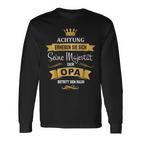 Best Grandpa  Birthday King Majesty Crown Langarmshirts