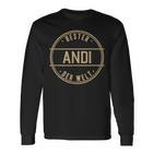 Bester Andi Der Welt Name Langarmshirts