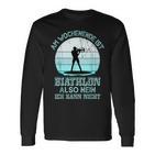 Weekend Biathlon Biathlon Fan Winter Sports Biathlon Langarmshirts