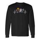 Bicycle Heartbeat Cyclist Road Bike Langarmshirts