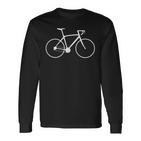 Bicycle Small Breast Print Langarmshirts