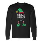 Big Brother Elf Partner Look Family Outfit Christmas Langarmshirts