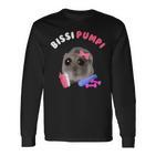 Bissi Pumpi Sad Hamster Cute Hamstie Memes Hamster Langarmshirts