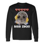 Bissi Zocki Sad Hamster Cute Hamstie Langarmshirts