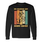 Board Game Evening Toy Figure Board Games Langarmshirts