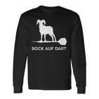 Bock Auf Dart Darts Accessory Langarmshirts