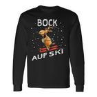 Bock Auf Ski Lustiger Skifahrer Skier Ski Spruch Wortwitz Langarmshirts