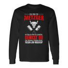 Butcher And Fleischer Sayings I Battle Motif Langarmshirts