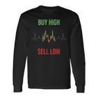 Buy High Sell Low Trading Langarmshirts