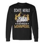 Campen Echte Kerle Fahren Wohnmobil Camping Langarmshirts