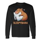 Capybara Sleep Sleepybara Nightdress Capybara Sleep Langarmshirts