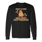 Capybara Water Pig Rodent Capybara Langarmshirts