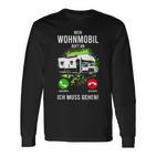 My Caravan Call An Camper Motorhome Camping Bus Langarmshirts