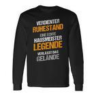 Caretaker Retirement Retirement Pension Langarmshirts