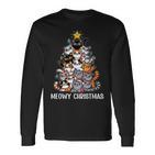 Cat Christmas Cat Christmas Langarmshirts