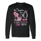 Chapter 50 Fabulous Since 1975 50Th High Heels Birthday Quee Langarmshirts