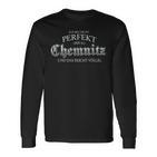 Chemnitz Souvenir Lustige Stadt Motive Langarmshirts