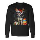 Chihuahua Reindeer Christmas Dogs  Langarmshirts