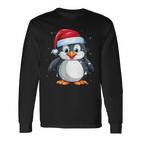 Children's Christmas Cute Penguin Christmas Xmas Langarmshirts