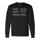 Chille Grille Schorle Kille & Dubbeglas Langarmshirts