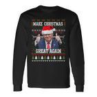 Make Christmas Great Again Trump Holiday Langarmshirts