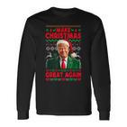 Make Christmas Great Again Santa Trump Christmas Ugly Langarmshirts