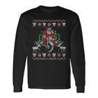 Christmas Holiday Idea Santa Claus Langarmshirts