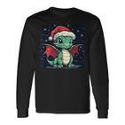 Christmas Mood With A Cosy Dragon For Festive Days Langarmshirts